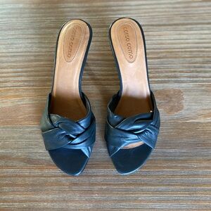 Corso Como’s Black Leather Sandals